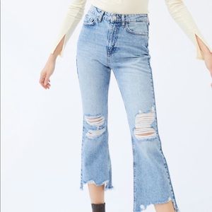 BDG HIGH WAISTED CROPPED FLARE JEAN